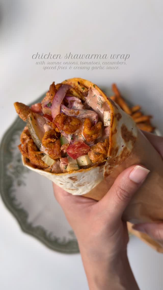 Chicken shawarma wrap