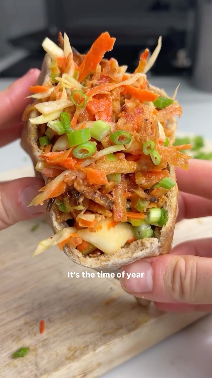 Crispy Sweet and Spicy Tofu Pita